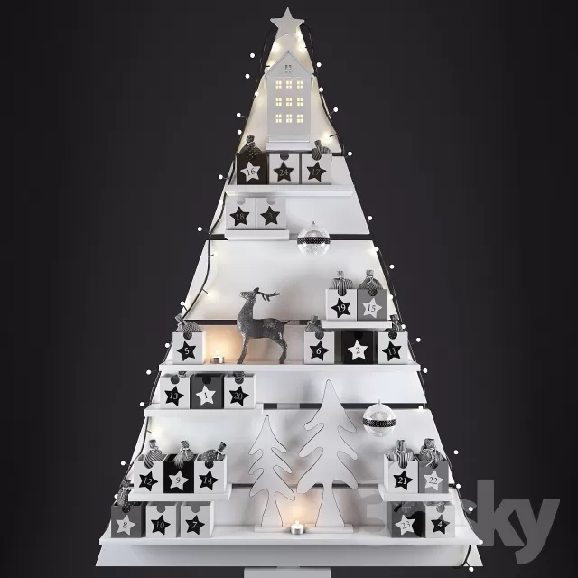 DECORATIVE SET 3D MODELS – 646