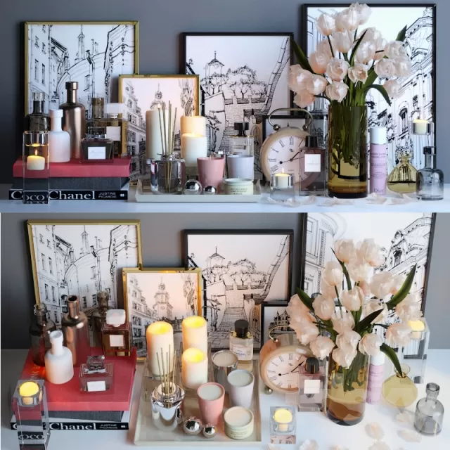 3DSKYFREE – DECORATIVE SET 3DS MAX MODELS