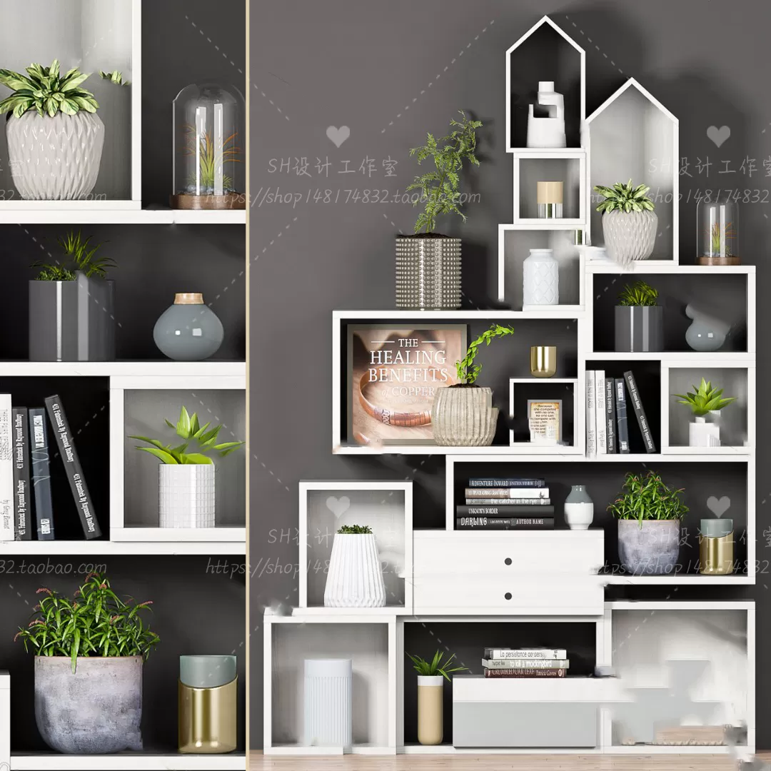 3DSKYFREE – DECORATIVE SET 3DS MAX MODELS