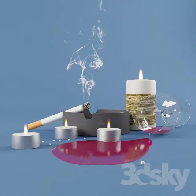 3DSKYFREE – DECORATIVE SET 3DS MAX MODELS