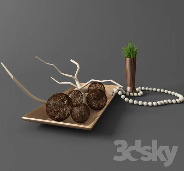 DECORATIVE SET 3D MODELS – 662