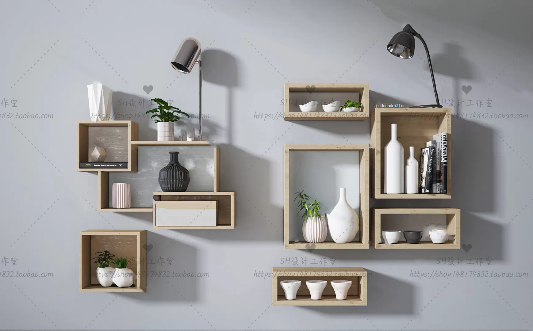 DECORATIVE SET 3D MODELS