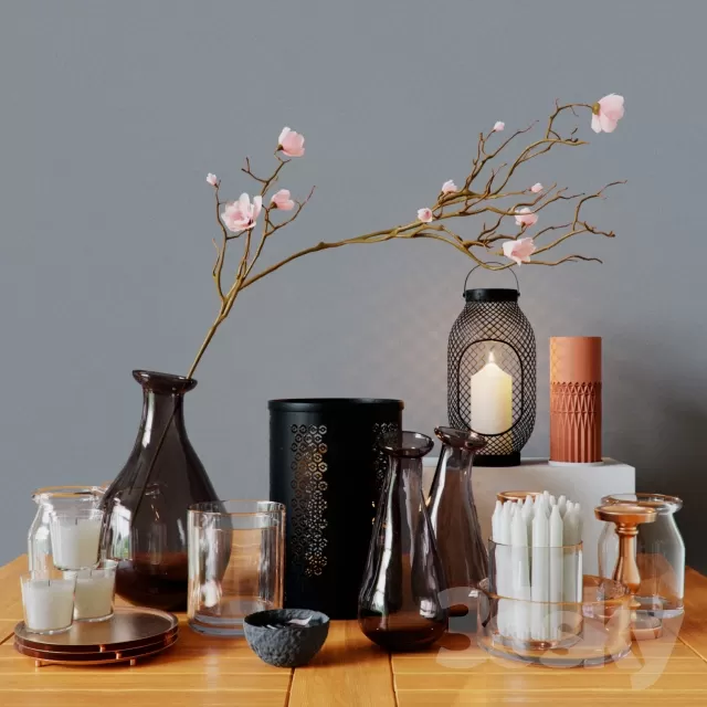 DECORATIVE SET 3D MODELS – 669