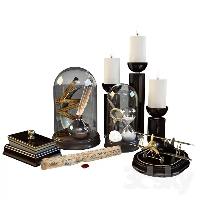 DECORATIVE SET 3D MODELS – 670