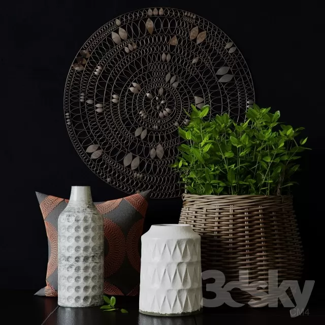 3DSKYFREE – DECORATIVE SET 3DS MAX MODELS