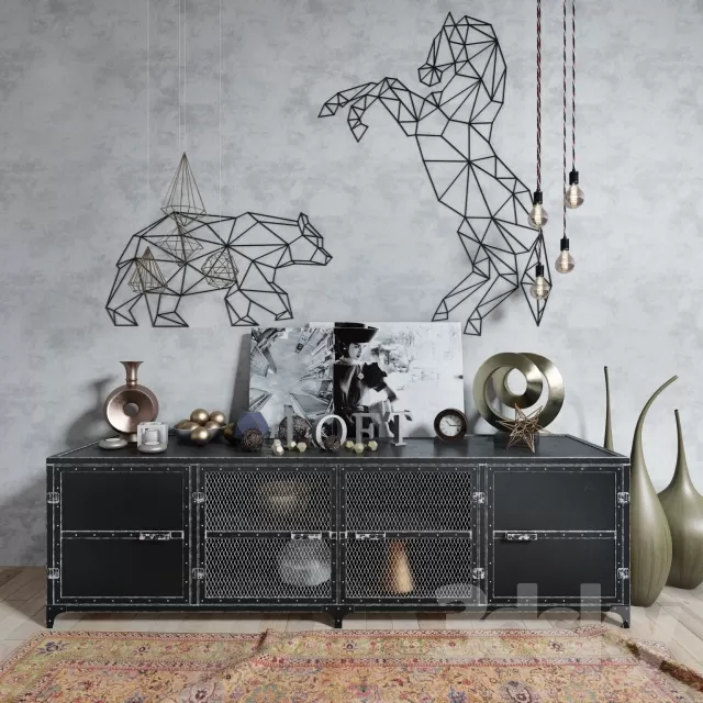 3DSKYFREE – DECORATIVE SET 3DS MAX MODELS