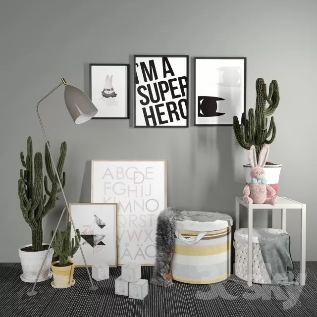 DECORATIVE SET 3D MODELS – 729