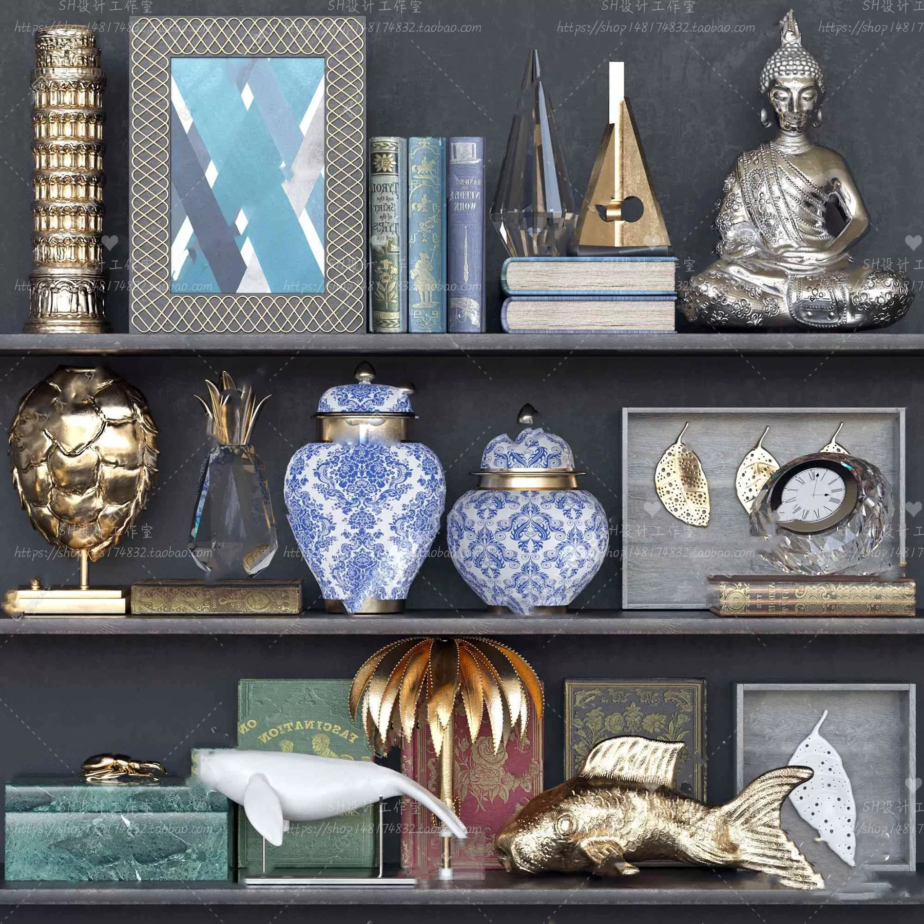 3DSKYFREE – DECORATIVE SET 3DS MAX MODELS