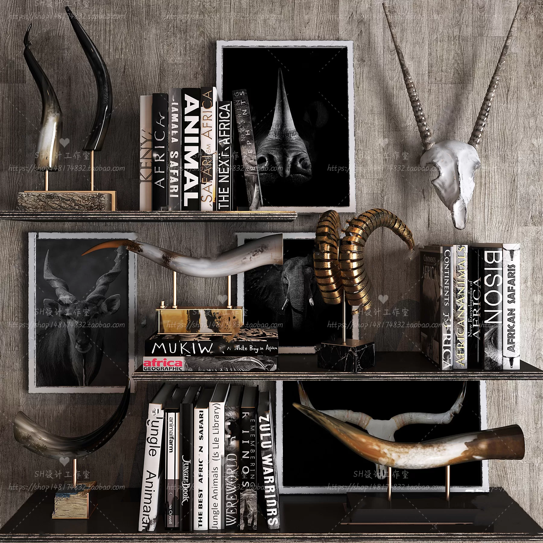 3DSKYFREE – DECORATIVE SET 3DS MAX MODELS