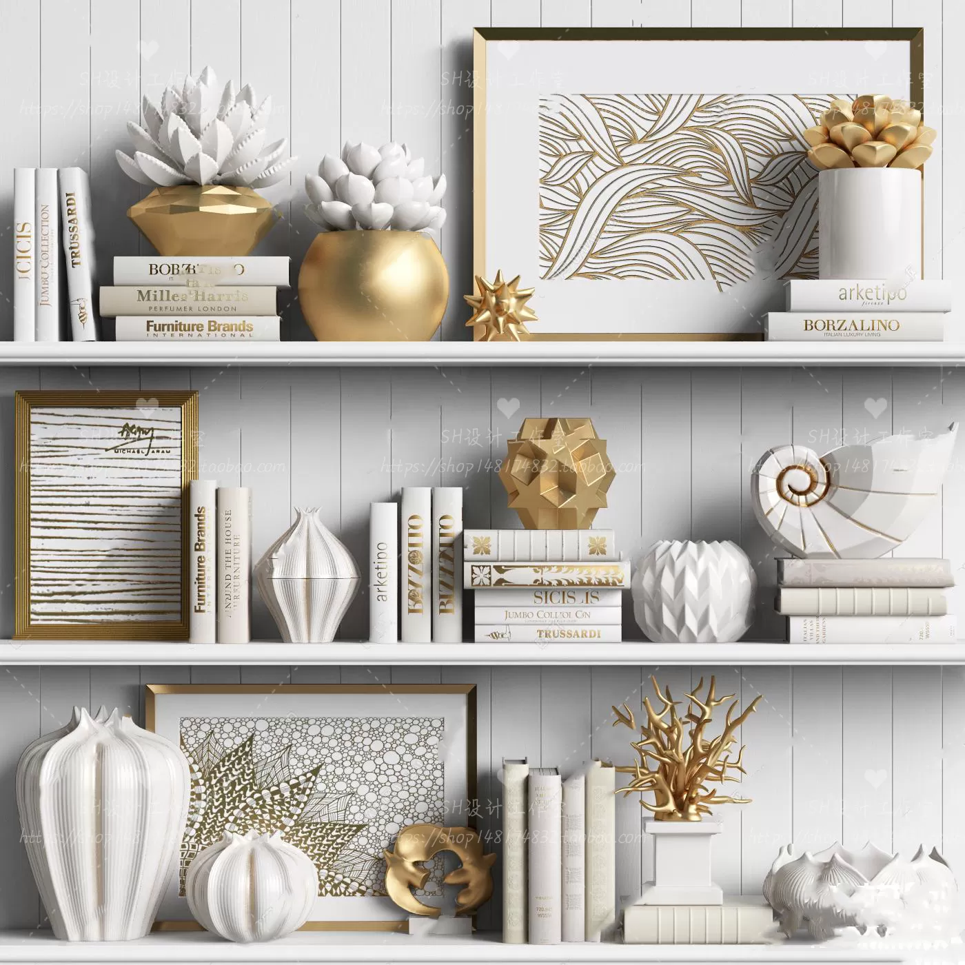 3DSKYFREE – DECORATIVE SET 3DS MAX MODELS