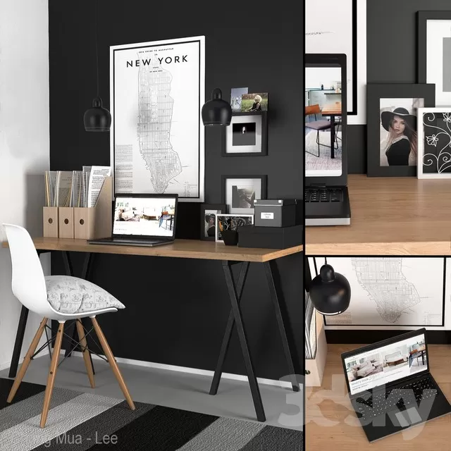 3DSKYFREE – DESK 3DS MAX MODELS