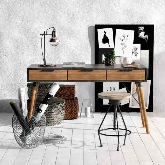 3DSKYFREE – DESK 3DS MAX MODELS