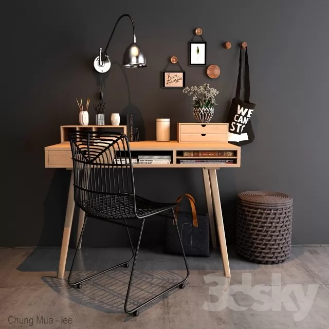 3DSKYFREE – DESK 3DS MAX MODELS