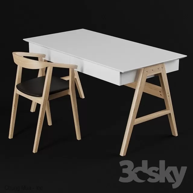 3DSKYFREE – DESK 3DS MAX MODELS