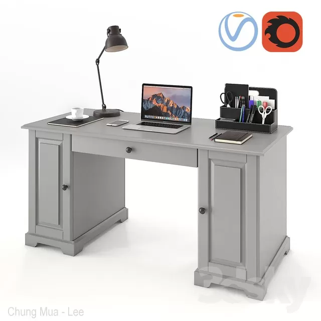 3DSKYFREE – DESK 3DS MAX MODELS