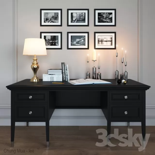 3DSKYFREE – DESK 3DS MAX MODELS