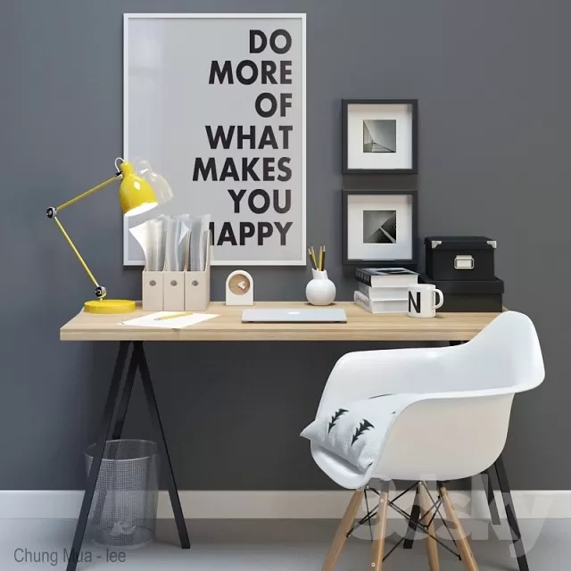 3DSKYFREE – DESK 3DS MAX MODELS