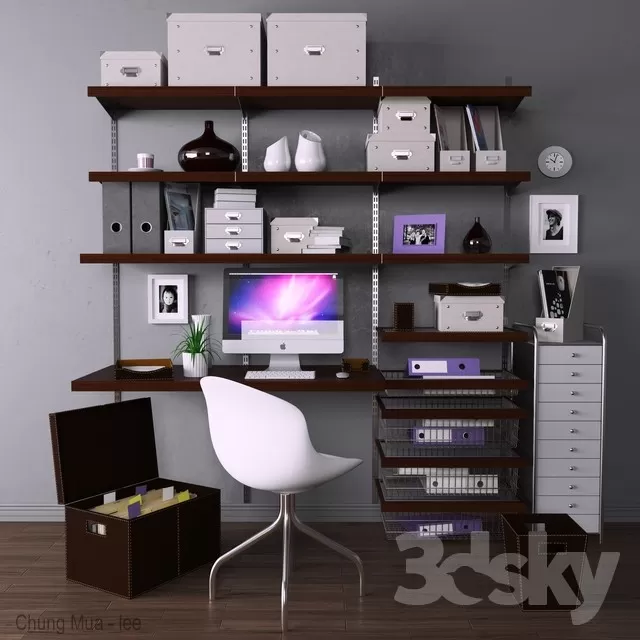 3DSKYFREE – DESK 3DS MAX MODELS