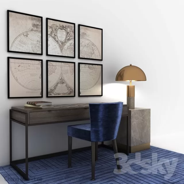 DECOR HELPER – DESK 3D MODELS – 90