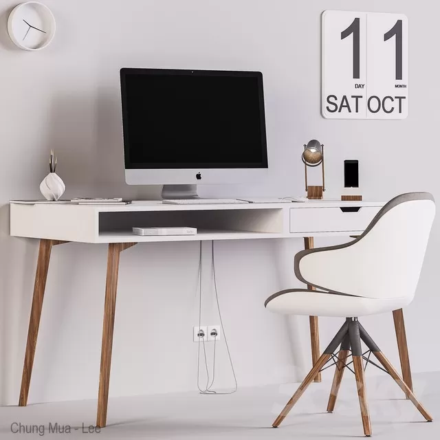 3DSKYFREE – DESK 3DS MAX MODELS