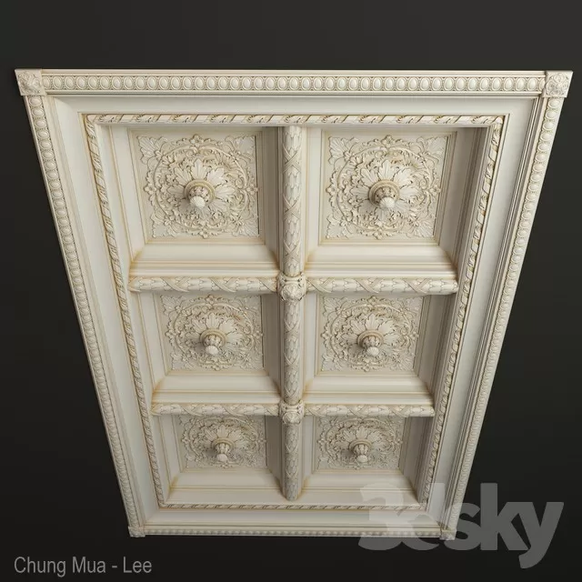3DSKYFREE – DETAIL - CEILING 3DS MAX MODELS