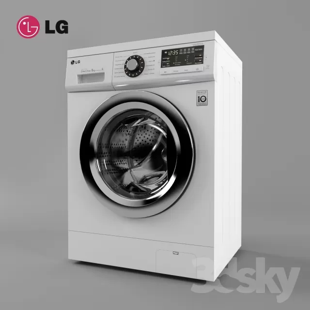 3DSKYFREE – DEVICE - WASHING MACHINE 3DS MAX MODELS