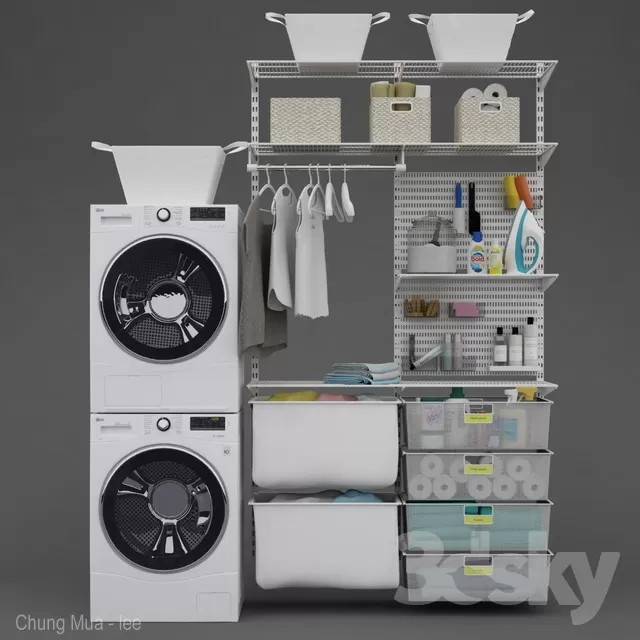 DECOR HELPER – DEVICE – WASHING MACHINE 3D MODELS – 9