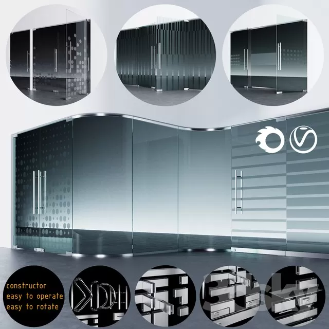3DSKYFREE – DOOR - GLASS 3DS MAX MODELS