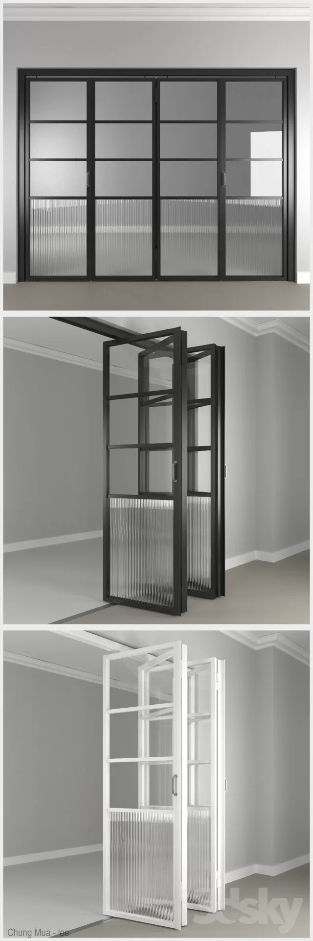 3DSKYFREE – DOOR - GLASS 3DS MAX MODELS