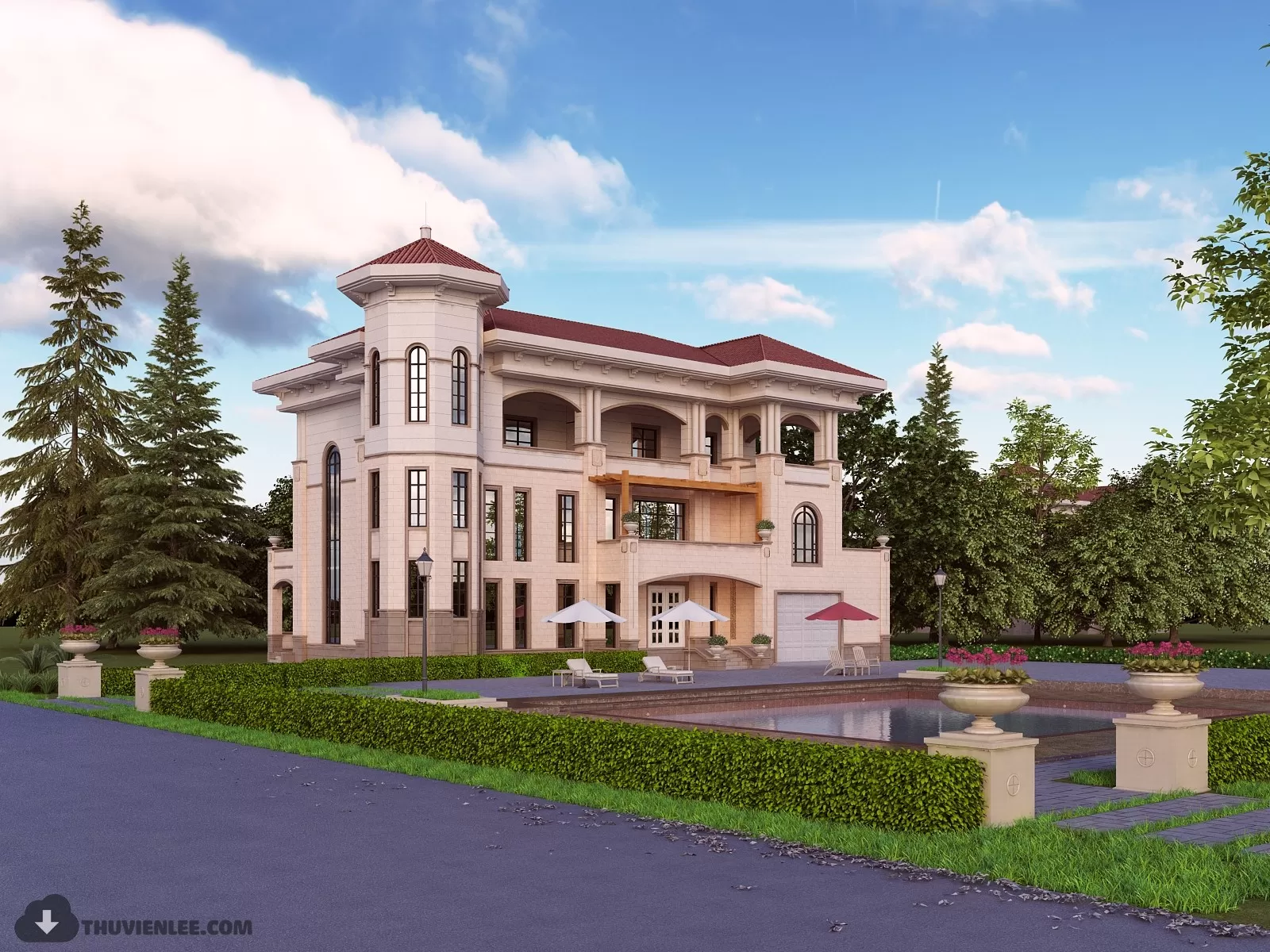 3DSKYFREE – EXTERIOR 3DS MAX MODELS