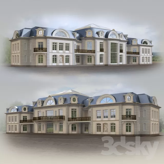 3DSKYFREE – EXTERIOR - BUILDING 3DS MAX MODELS