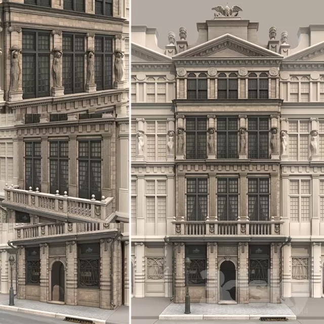 3DSKYFREE – EXTERIOR - BUILDING 3DS MAX MODELS