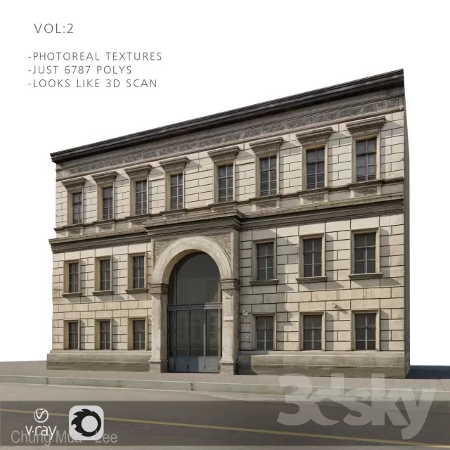 3DSKYFREE – EXTERIOR - BUILDING 3DS MAX MODELS