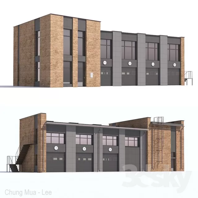 3DSKYFREE – EXTERIOR - BUILDING 3DS MAX MODELS