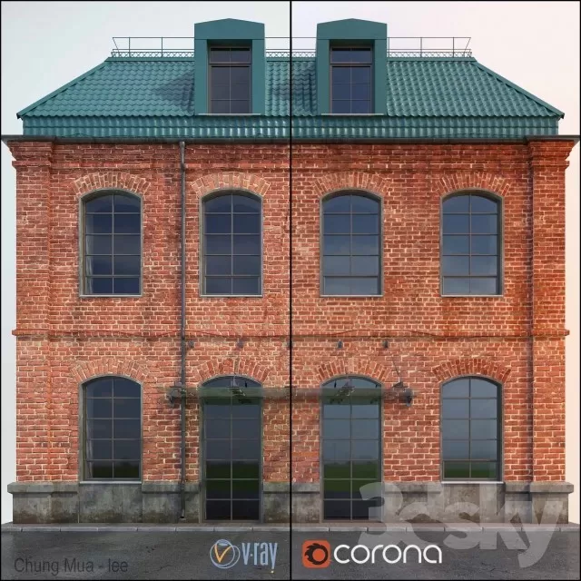 3DSKYFREE – EXTERIOR - BUILDING 3DS MAX MODELS