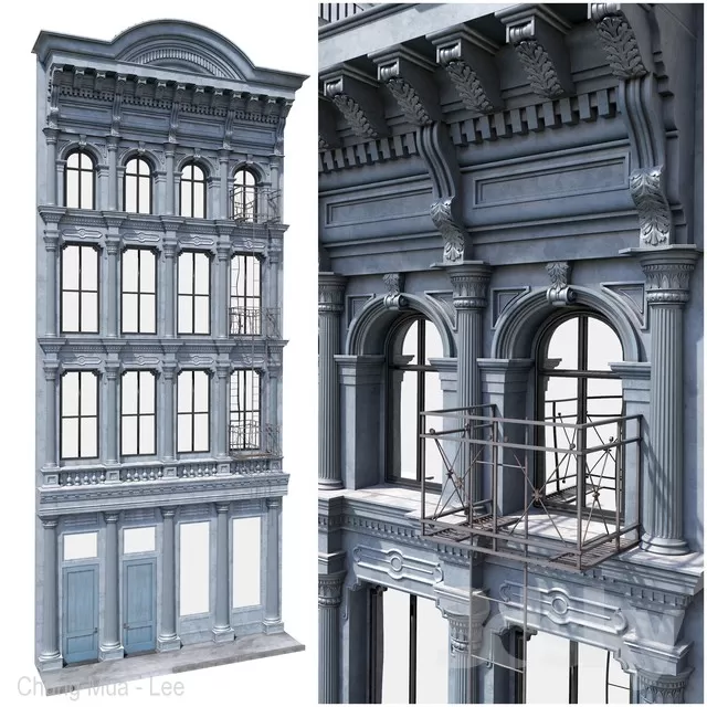 3DSKYFREE – EXTERIOR - BUILDING 3DS MAX MODELS