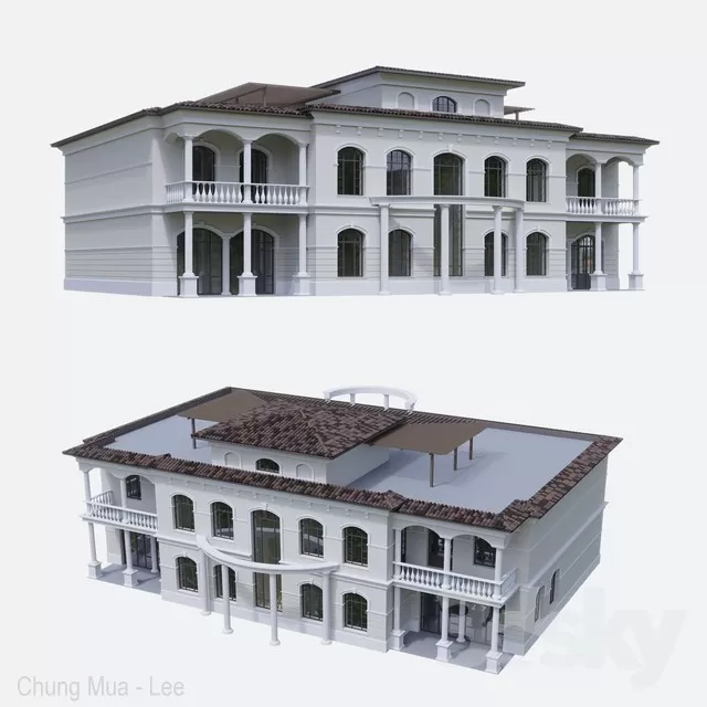 3DSKYFREE – EXTERIOR - BUILDING 3DS MAX MODELS