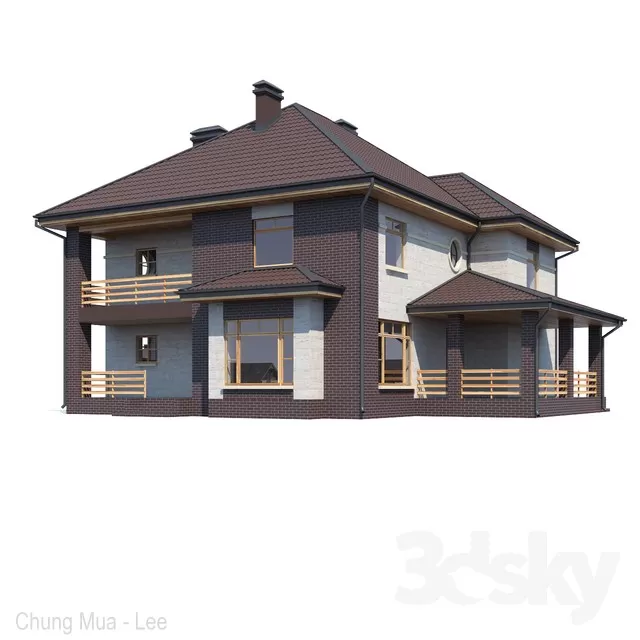 3DSKYFREE – EXTERIOR - HOUSE 3DS MAX MODELS