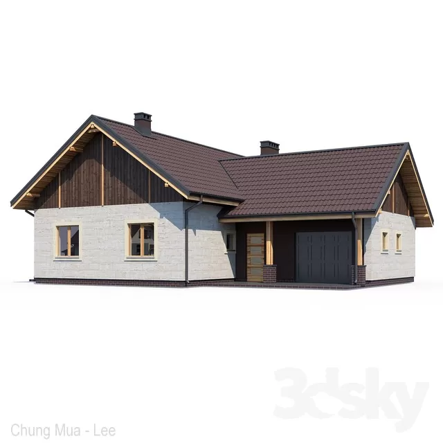 3DSKYFREE – EXTERIOR - HOUSE 3DS MAX MODELS