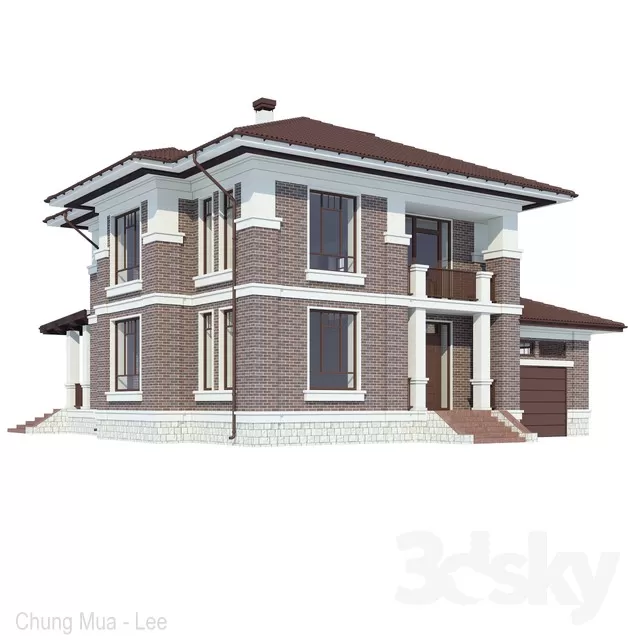 3DSKYFREE – EXTERIOR - HOUSE 3DS MAX MODELS
