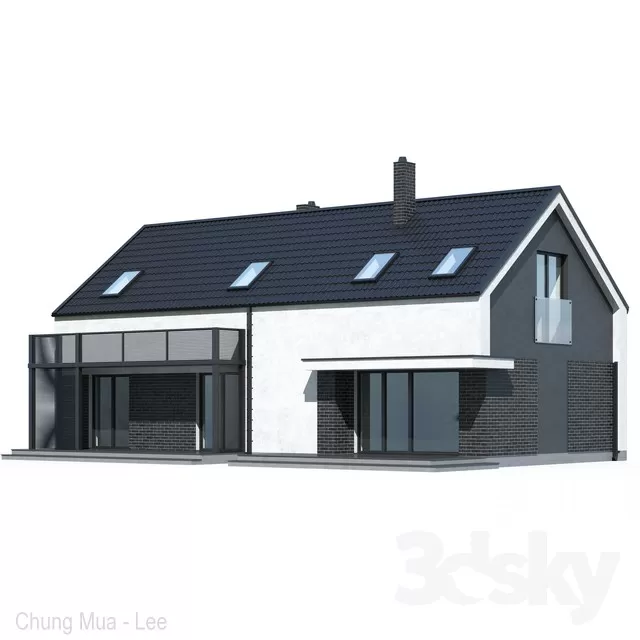 3DSKYFREE – EXTERIOR - HOUSE 3DS MAX MODELS