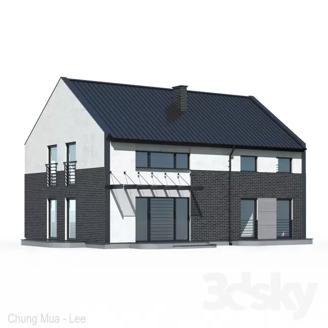 3DSKYFREE – EXTERIOR - HOUSE 3DS MAX MODELS