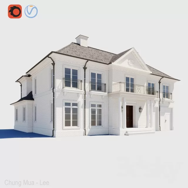 3DSKYFREE – EXTERIOR - HOUSE 3DS MAX MODELS