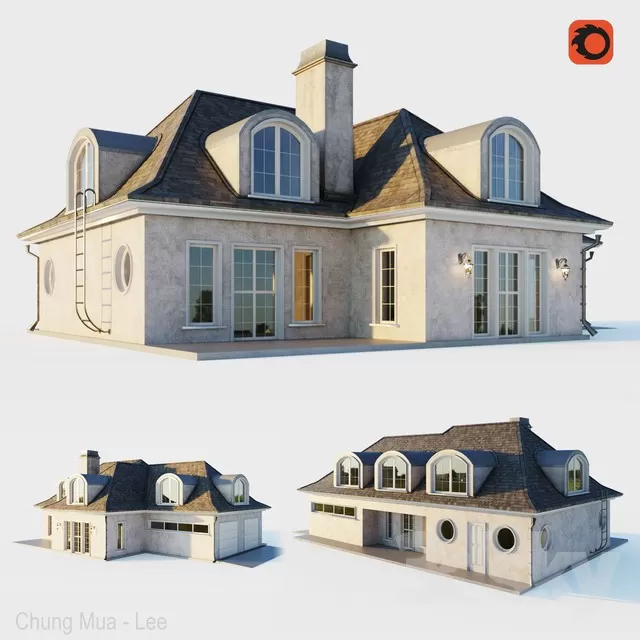 3DSKYFREE – EXTERIOR - HOUSE 3DS MAX MODELS