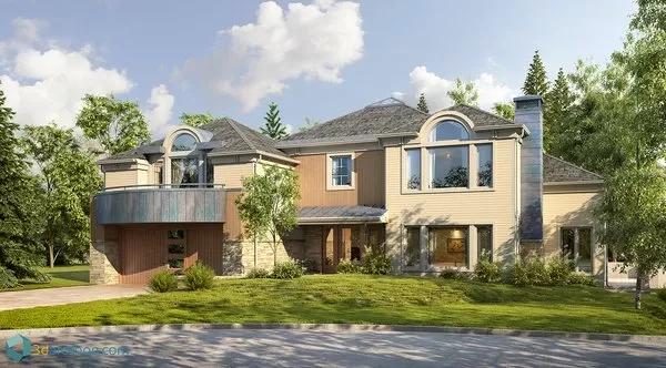 3DSKYFREE – EXTERIOR - HOUSE 3DS MAX MODELS