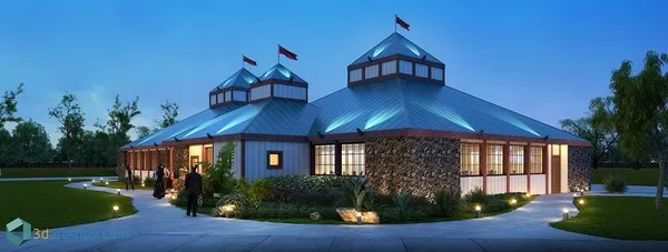 3DSKYFREE – EXTERIOR - HOUSE 3DS MAX MODELS