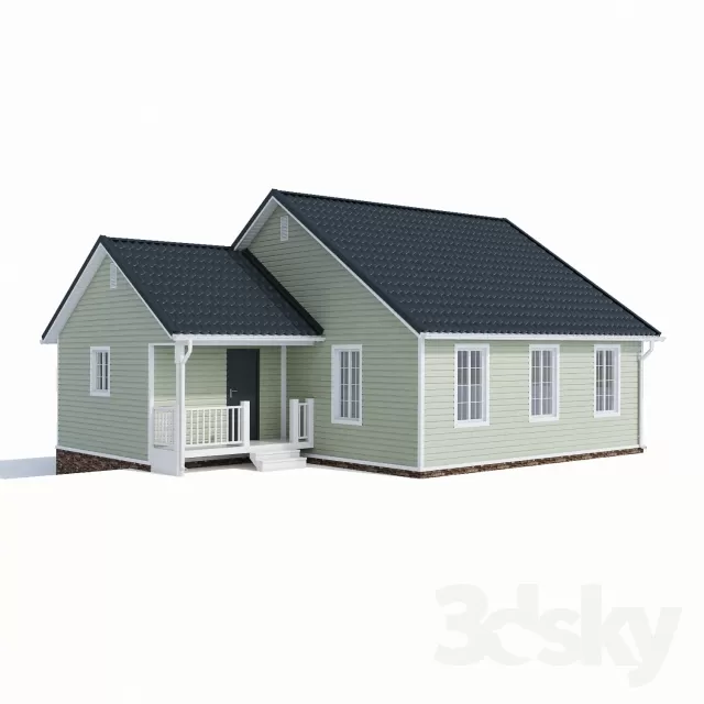 3DSKYFREE – EXTERIOR - HOUSE 3DS MAX MODELS