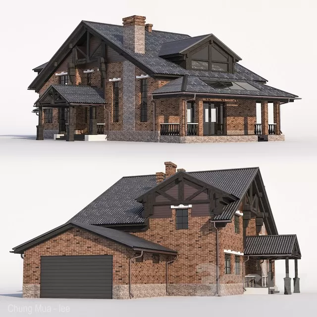3DSKYFREE – EXTERIOR - HOUSE 3DS MAX MODELS