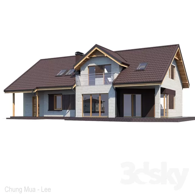 3DSKYFREE – EXTERIOR - HOUSE 3DS MAX MODELS