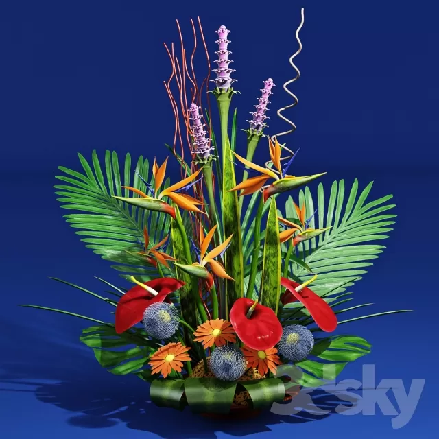3DSKYFREE – FLOWER - PLANT 3DS MAX MODELS